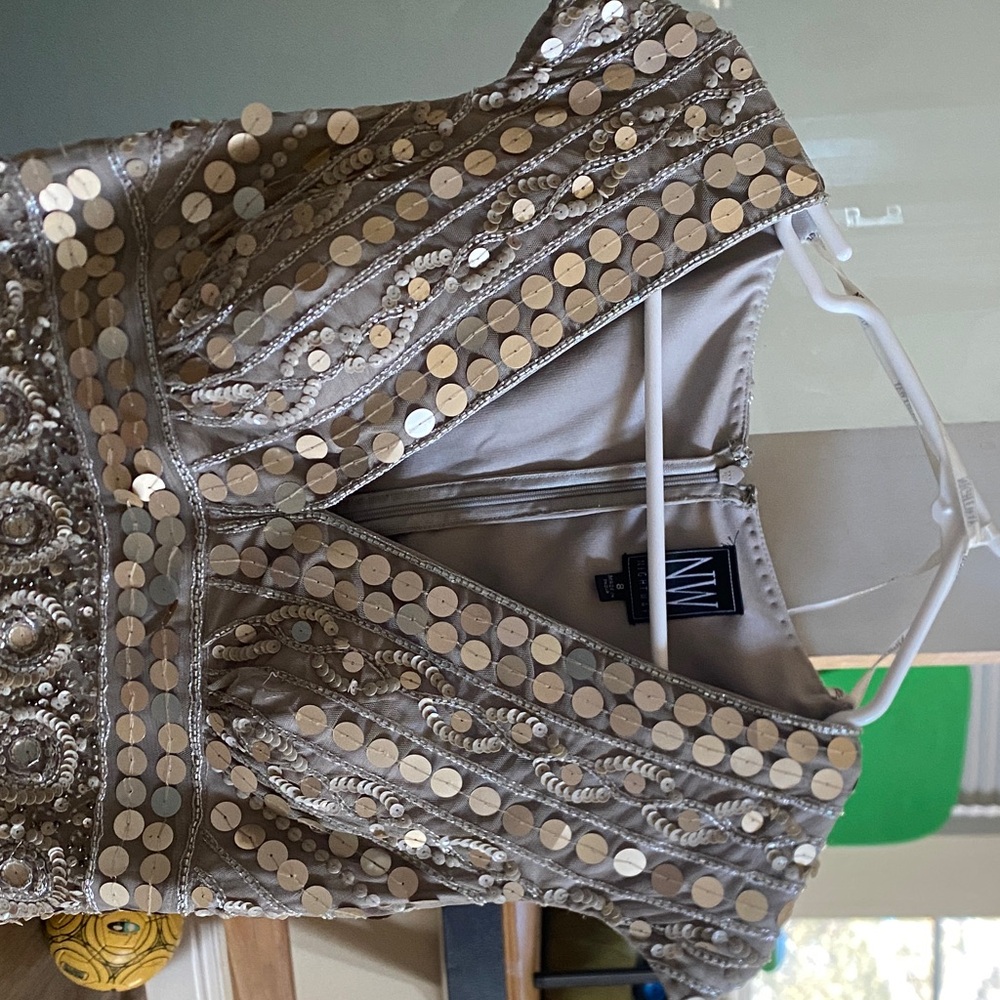 Gold Sequin Embellished bridal store